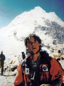 Bear Grylls on the Mount Everest climbing