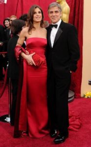 George Clooney with Jennifer Siebel