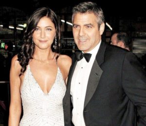 George Clooney with Lisa Snowdon
