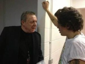 Harry Styles with his Father