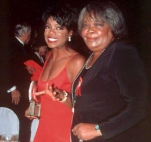 Oprah Winfrey with her Mother