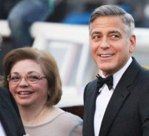 George Clooney with his Sister