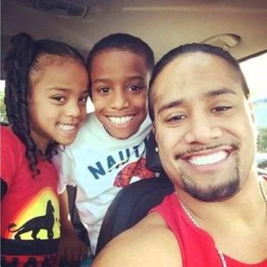 Jimmy Uso with his Kids