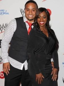 Jimmy Uso with his Wife