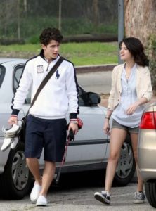 Nick Jonas with Selena Gomez