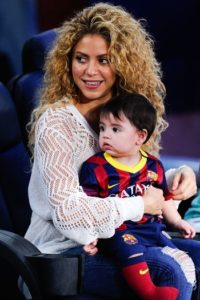 Shakira with her son