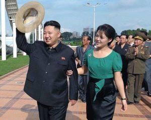 Kim Jong-Un with his Wife