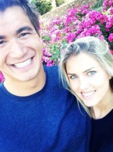 Nathan Adrian with Natalie Coughlin