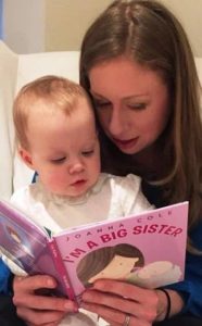 Chelsea Clinton with her Kid