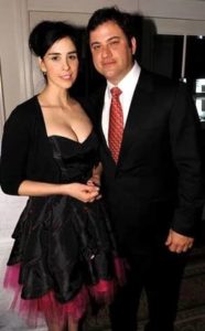 Sarah Silverman with Jimmy Kimmel