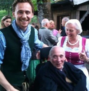Tom Hiddleston with his Father