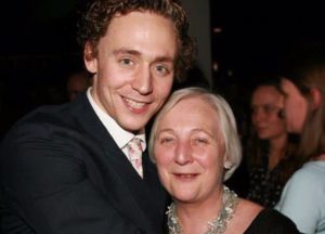 Tom Hiddleston with his Mother