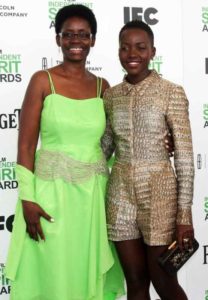 Lupita Nyong’o with her Mother