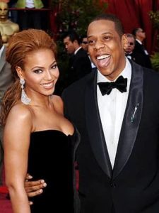 Beyonce with Jay Z