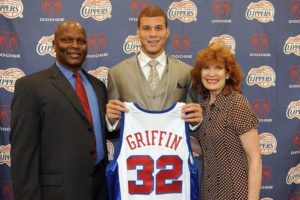 Blake Griffin with his Parents