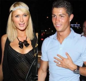 Cristiano Ronaldo with Paris Hilton