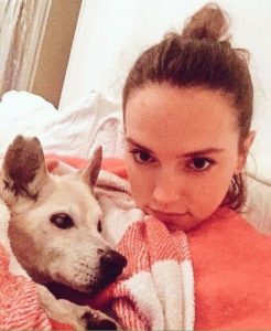 Daisy Ridley with her Dog