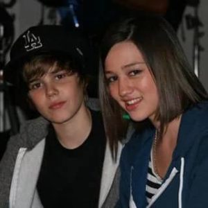 Justin Bieber with Kristen Rodeheaver