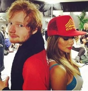 Ed Sheeran with Nicole Scherzinger