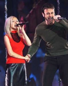 Enrique Iglesias with Christina Aguilera