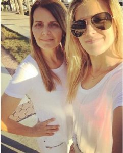 Eugenie Bouchard with her Mother