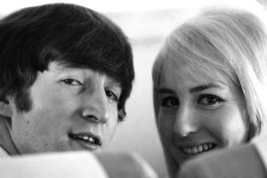 John Lennon with wife Cynthia