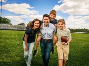 Paul Ryan with his Kids