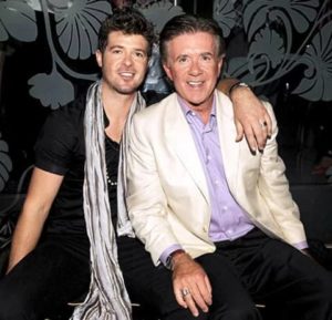Alan Thicke with son Robin Thicke