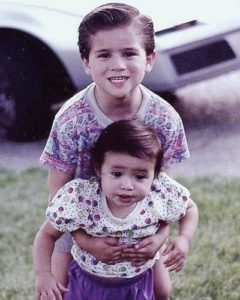 Anthony picture from childhood with his sister
