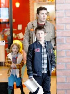 Casey Affleck with his sons