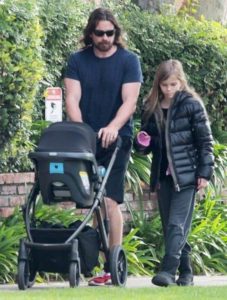 Christian Bale with his daughter Emmeline Bale
