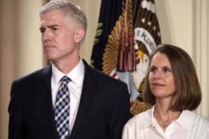 Neil Gorsuch with his wife Louise