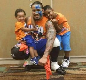 Jey Uso with his kids