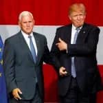 Mike Pence with Donald Trump