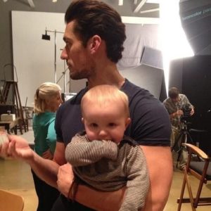 David Gandy with his daughter
