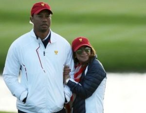 Erica Herman with her boyfriend Tiger Woods