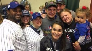 Kyle Schwarber with his family
