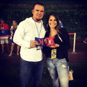 Kyle Schwarber with his girlsfriend