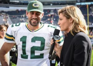 Aaron Rodgers and Erin Andrews