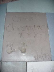 Carol Channing's Handprint at Disney's Studios