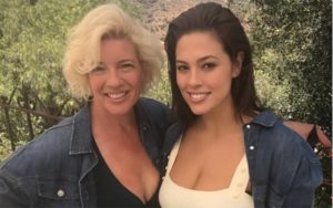 Ashley Graham with her mother