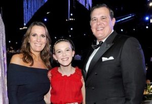 Millie Bobby Brown with her Parents