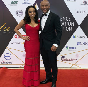 Judge Faith Jenkins with her husband