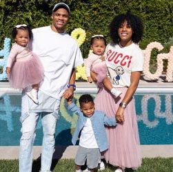 Russel with his wife & Kids
