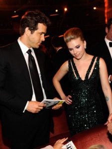 Scarlett Johansson with her ex-husband Ryan