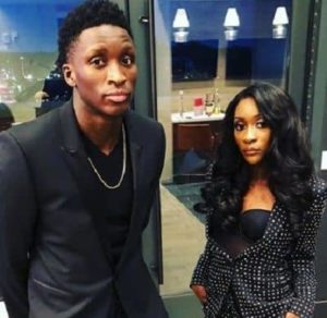 Victor Oladipo with his girlfriend