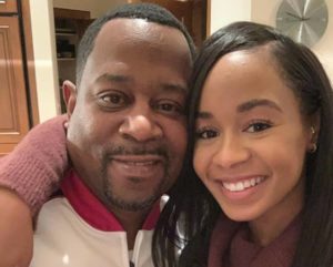 Jasmine Page Lawrence with her father