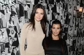 Kourtney Kardashian with her sisters Kendall