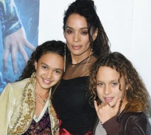 Lisa Bonet with her son & daughter