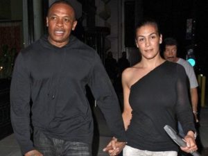 Nicole Young with her husband Dr. Dre